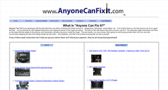 Desktop Screenshot of anyonecanfixit.com