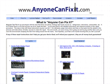 Tablet Screenshot of anyonecanfixit.com